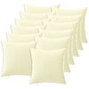 vidaXL Kissen mit Kissen HEERLEN 12 Stk. Creme Polyester