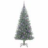 vidaXL K&uuml;nstlicher Weihnachtsbaum beschneit mit LED Licht 180 cm