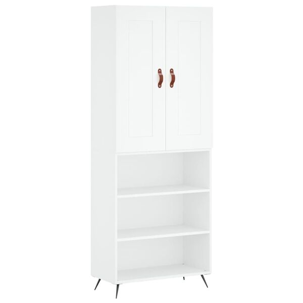 vidaXL Highboard Wei&szlig; 69,5x34x180 cm Holzwerkstoff