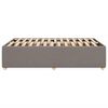 vidaXL Bettgestell ohne Matratze Taupe 120x190 cm Stoff