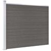 vidaXL Zaunelement WPC 175x146 cm Grau