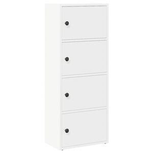 vidaXL B&uuml;cherregal Wei&szlig; 40x24x102 cm Holzwerkstoff