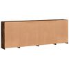 vidaXL Sideboard mit LED-Leuchten R&auml;uchereiche 283x37x100 cm