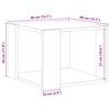 vidaXL Couchtisch Artisan-Eiche 40x40x30 cm Holzwerkstoff
