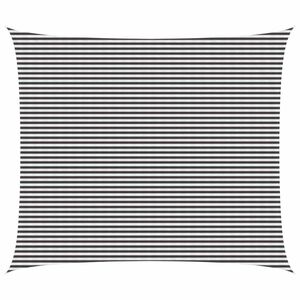 vidaXL Sonnensegel Anthrazit und Wei&szlig; 6 x 8 m HDPE
