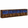 vidaXL Sideboard mit LED-Leuchten R&auml;uchereiche 283x37x67 cm