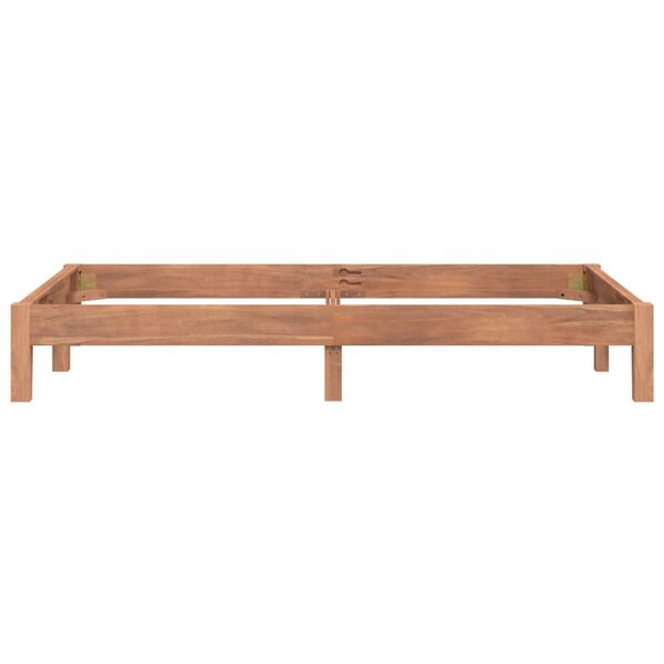 vidaXL Massivholzbett Teak 120x200 cm