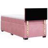 vidaXL Boxspringbett mit Matratze Rosa 90x200 cm Samt