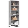 vidaXL Bücherregal Grau Sonoma 60x35x170,5 cm Holzwerkstoff