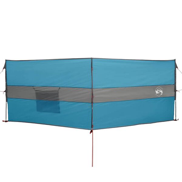vidaXL Camping-Windschutz Blau 344x120 cm Wasserdicht