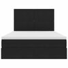 vidaXL Bett mit Stauraum und LED mit LED Schwarz 140 x 190 cm Samt