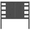 vidaXL Kopfteil Grau 106x4x100 cm Massivholz Kiefer