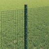 vidaXL Zaun mit Pfosten Gr&uuml;n 0,6 x 10 m Stahl und PVC