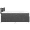 vidaXL Boxspringbett mit Matratze Dunkelgrau 140x200 cm Stoff