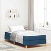 vidaXL Boxspringbett mit Matratze Blau 90 x 200 cm Stoff