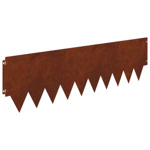 vidaXL Raseneinfassung 20 pcs 103 x 30 cm Metall Rostig