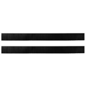 vidaXL Selbstklebende T&uuml;rb&uuml;rstendichtungen 2 pcs Wei&szlig; 100 cm