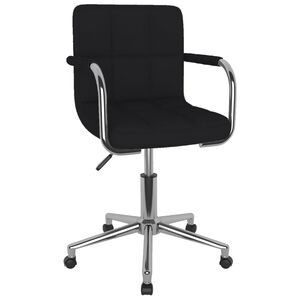 vidaXL B&uuml;rostuhl Drehbar Schwarz Stoff