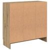 vidaXL B&uuml;cherschrank Artisan-Eiche 82,5x30,5x80 cm Holzwerkstoff