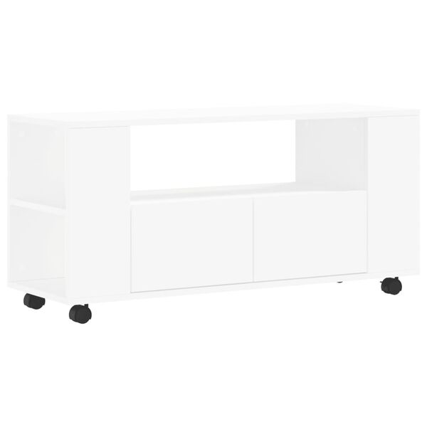 vidaXL TV-Schrank Weiß 102x34,5x43 cm Holzwerkstoff