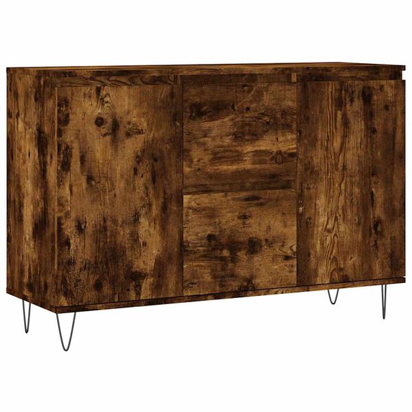 vidaXL Sideboard Räuchereiche 101,5x35x70 cm Holzwerkstoff