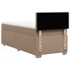 vidaXL Boxspringbett mit Matratze Cappuccino-Braun 90x190cm Kunstleder