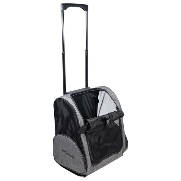 Jack and Vanilla Haustier-Trolley Travel 40x26x40 cm Grau/Schwarz