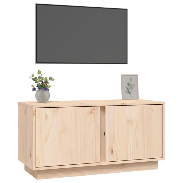 vidaXL TV-Schrank 80x35x40,5 cm Massivholz Kiefer