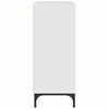 vidaXL Sideboard Hochglanz Wei&szlig; 79,5 x 33 x 82 cm Holzwerkstoff