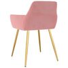 vidaXL Esszimmerst&uuml;hle 2 Stk. Rosa Samt