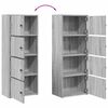 vidaXL B&uuml;cherregal Grau Sonoma 40x24x102 cm Holzwerkstoff