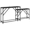 vidaXL Konsolentisch 2 stk. Schwarz Eichen-Optik 100 x 28 x 75 cm