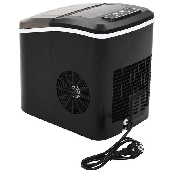 vidaXL Eisw&uuml;rfelbereiter Schwarz 2,4 L 15 kg / 24 h