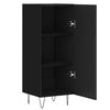 vidaXL Sideboard Schwarz 34,5x34x90 cm Holzwerkstoff