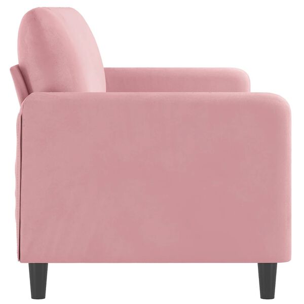vidaXL 3-Sitzer-Sofa Rosa 180 cm Samt