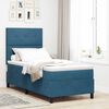 vidaXL Boxspringbett mit Matratze Dunkelblau 80 x 200 cm Samt