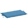 vidaXL Sonnenliegen-Auflage Melange Blau 186x58x4 cm Stoff