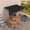 vidaXL Markise Automatisch Einziehbar 450x350 cm Anthrazit