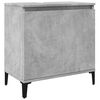 vidaXL Waschbeckenunterschrank Betongrau 58x33x60 cm Holzwerkstoff
