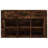 vidaXL Sideboard Räuchereiche 100x30x59,5 cm Holzwerkstoff