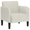 vidaXL Sessel mit Armlehnen Creme 54 cm Samt
