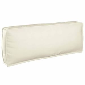 vidaXL Palettenkissen für Rückenlehne Creme 120 x 40 x 12 cm