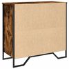 vidaXL Sideboard Räuchereiche 79,5x35,5x74,5 cm Holzwerkstoff