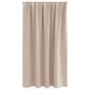 vidaXL Verdunkelungs-Vorh&auml;nge mit Ringen 2 pcs Taupe 140 x 140 cm