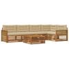 vidaXL Outdoor-Sofagarnitur 6 stk. Natur und Beige