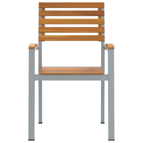 vidaXL Gartenstuhl 2 pcs Braun 56 x 57 x 87 cm Massivholz Akazie