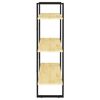 vidaXL Bücherregal 3 Böden 80x30x105 cm Massivholz Kiefer