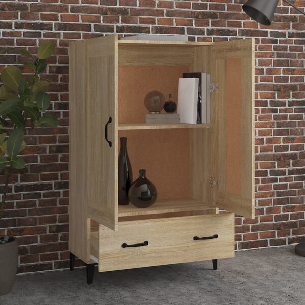 vidaXL Highboard Sonoma-Eiche 70x31x115 cm Holzwerkstoff