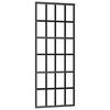 vidaXL Schiebet&uuml;r mit Beschlag Schwarz 76x205 cm ESG-Glas