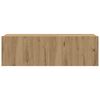vidaXL 4-tlg. TV-Schrank-Set Wandmontage Artisan-Eiche Holzwerkstoff
